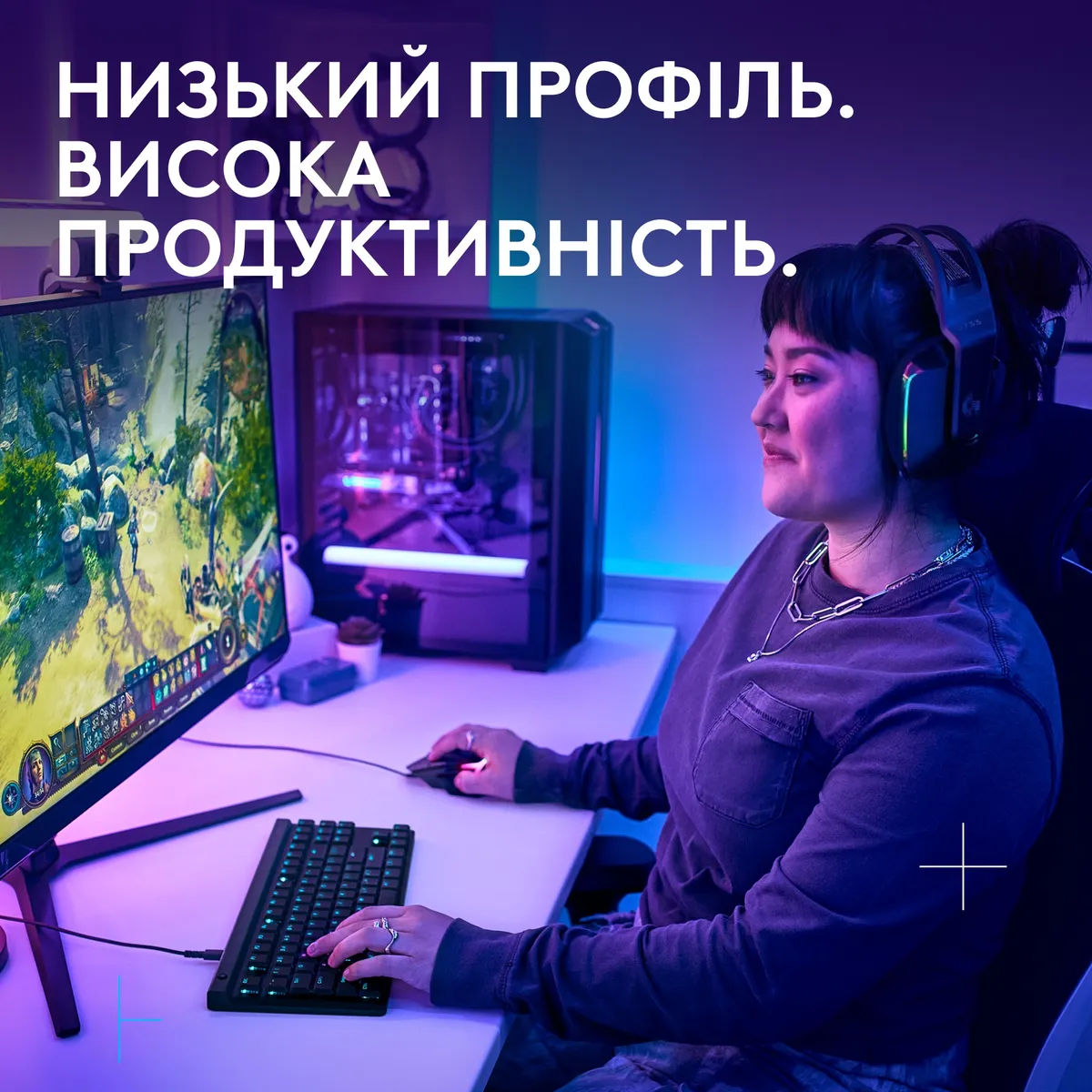 Клавiатура Logitech G515 TKL Black (920-012872) - мініатюра 2