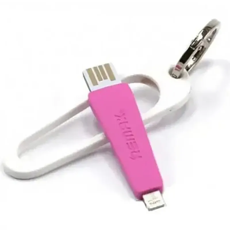 Кабель Remax RC-024i Portable USB - Lightning (M/M), 0.07 м Pink (2000700004658) - зображення 1