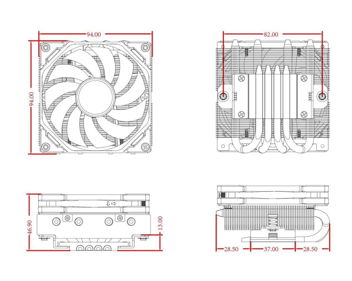 Кулер процесорний ID-Cooling IS-40-XT Black - мініатюра 7