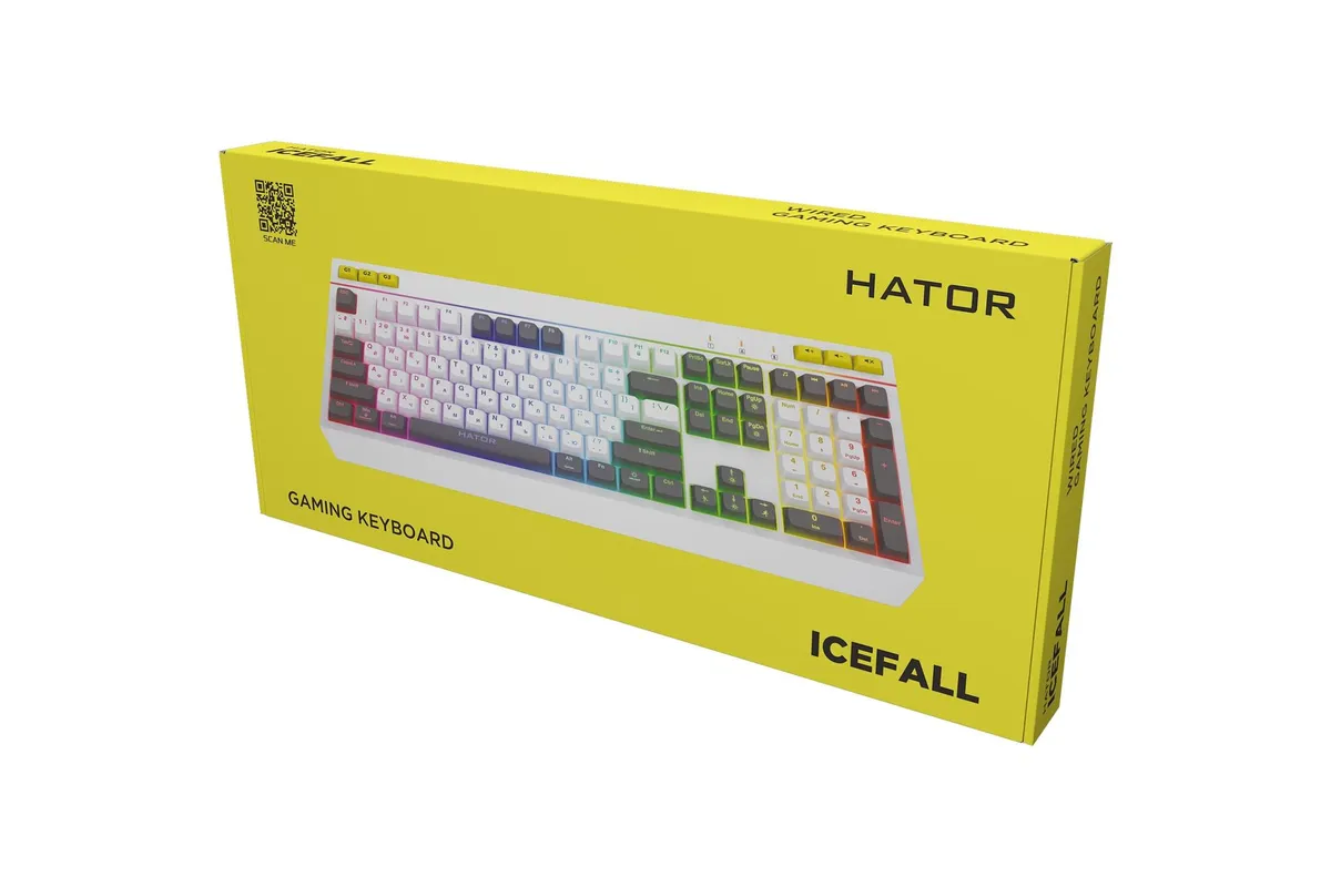 Клавіатура Hator Icefall White (HTK405UA) - мініатюра 6