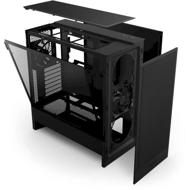 Корпус NZXT H5 Flow Black (CC-H52FB-01) без БЖ - мініатюра 11