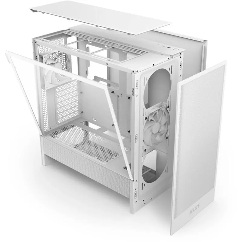 Корпус NZXT H5 Flow White (CC-H52FW-01) без БЖ - мініатюра 11