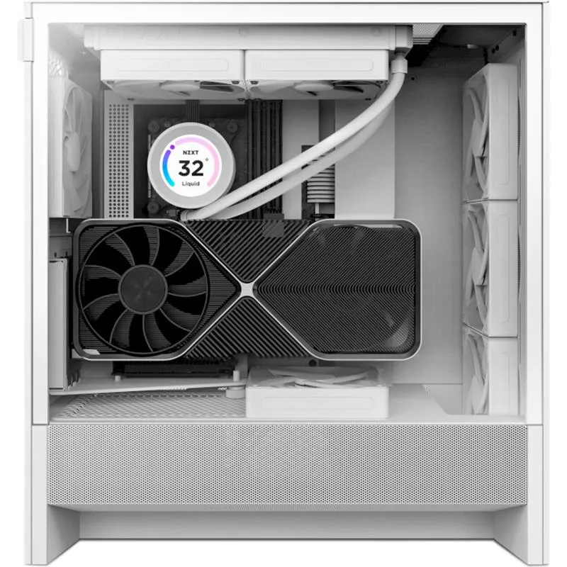 Корпус NZXT H5 Flow White (CC-H52FW-01) без БЖ - мініатюра 7
