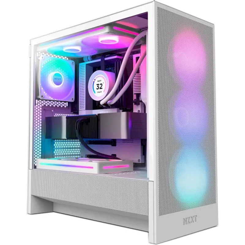 Корпус NZXT H5 Flow RGB White (CC-H52FW-R1) без БЖ - зображення 1
