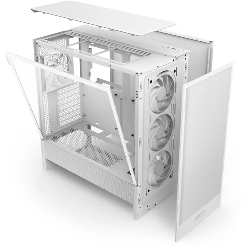 Корпус NZXT H5 Flow RGB White (CC-H52FW-R1) без БЖ - мініатюра 11