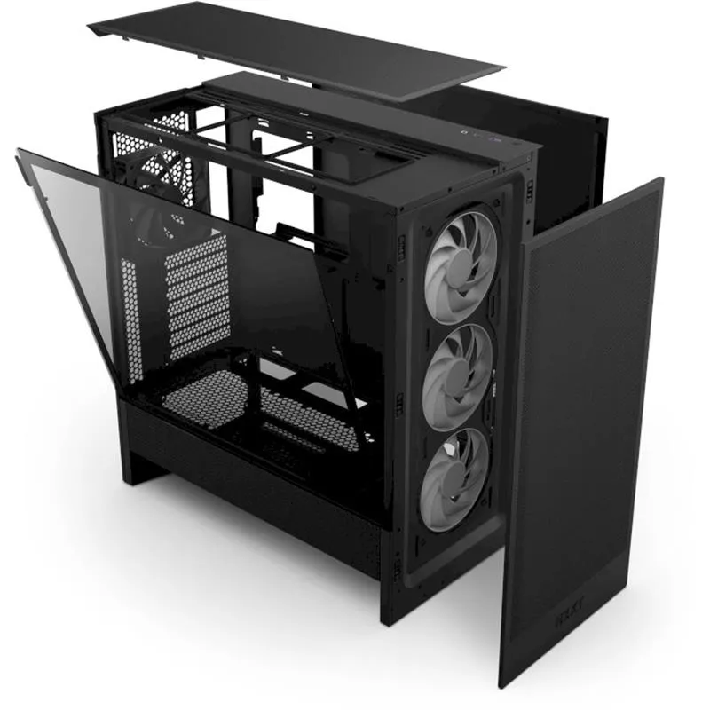 Корпус NZXT H5 Flow RGB Black (CC-H52FB-R1) без БЖ - мініатюра 11