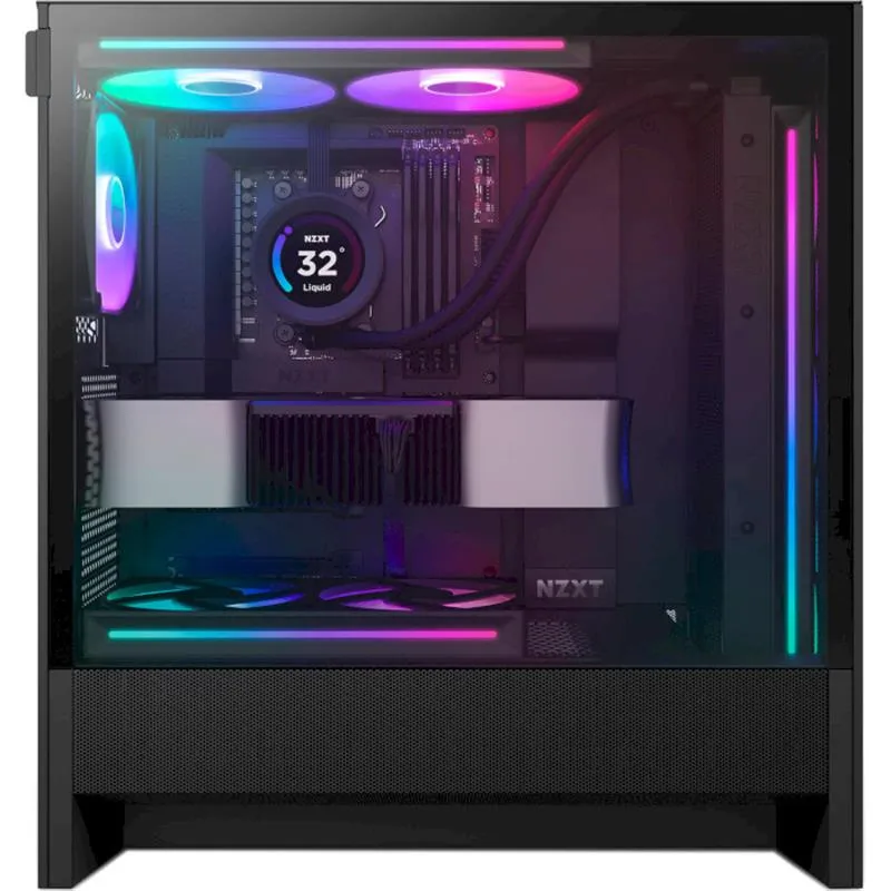 Корпус NZXT H5 Flow RGB Black (CC-H52FB-R1) без БЖ - мініатюра 7