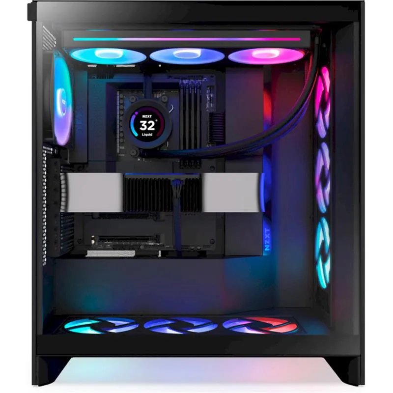 Корпус NZXT H7 Flow RGB Black (CM-H72FB-R1) без БЖ - мініатюра 6