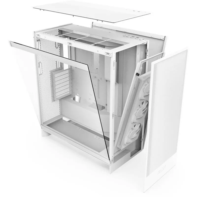 Корпус NZXT H7 Flow RGB White (CM-H72FW-R1) без БЖ - мініатюра 10