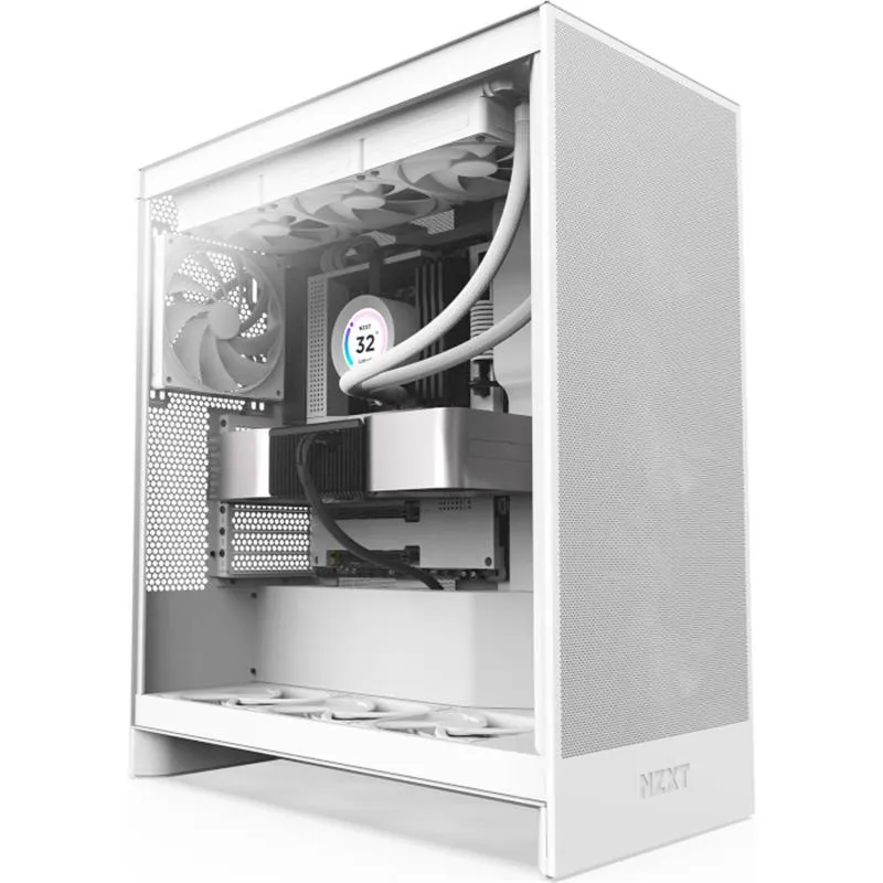 Корпус NZXT H7 Flow White (CM-H72FW-01) без БЖ - мініатюра 8