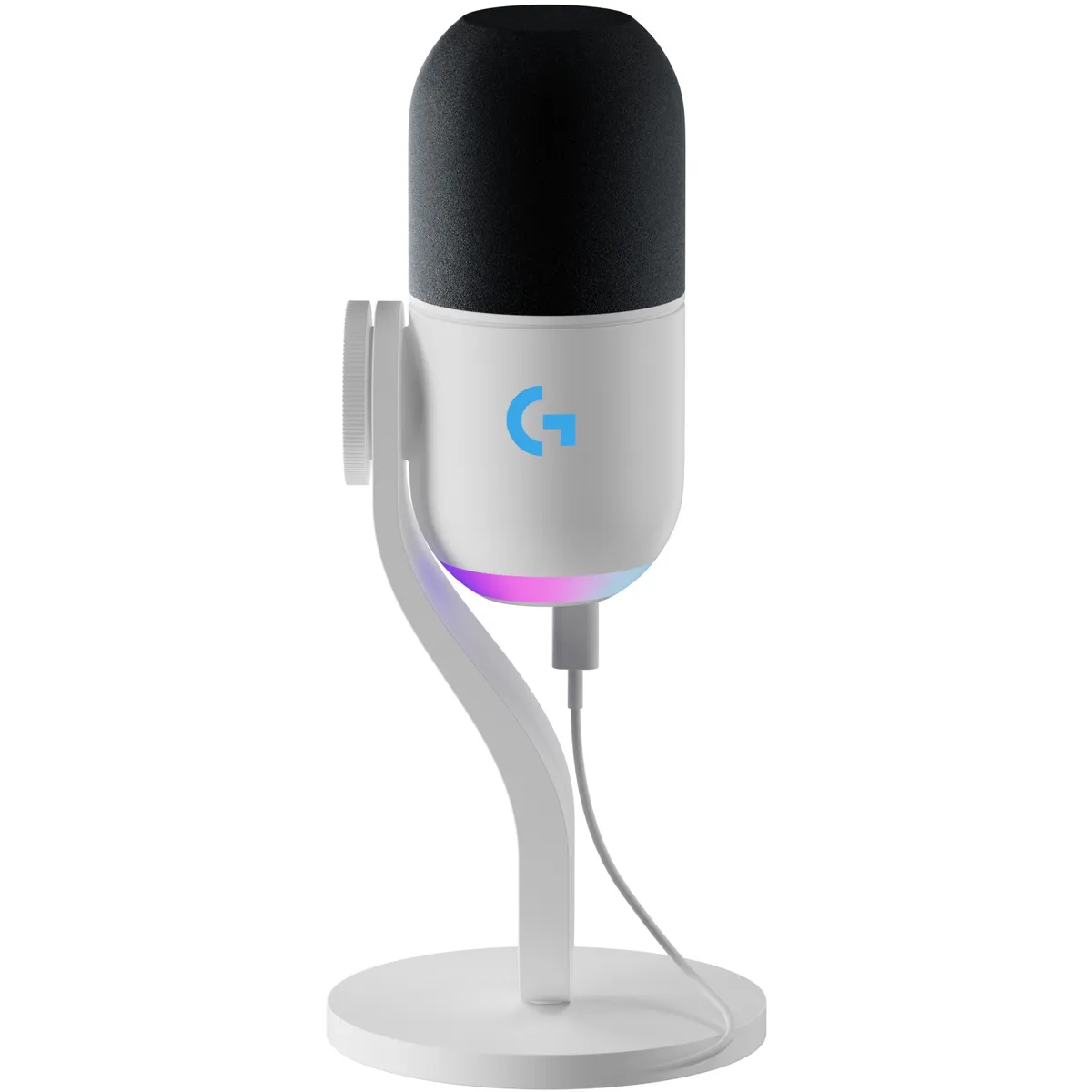 Мiкрофон Logitech Yeti GX Dynamic RGB Gaming Mic with Lightsync Off White (988-000576) - мініатюра 6