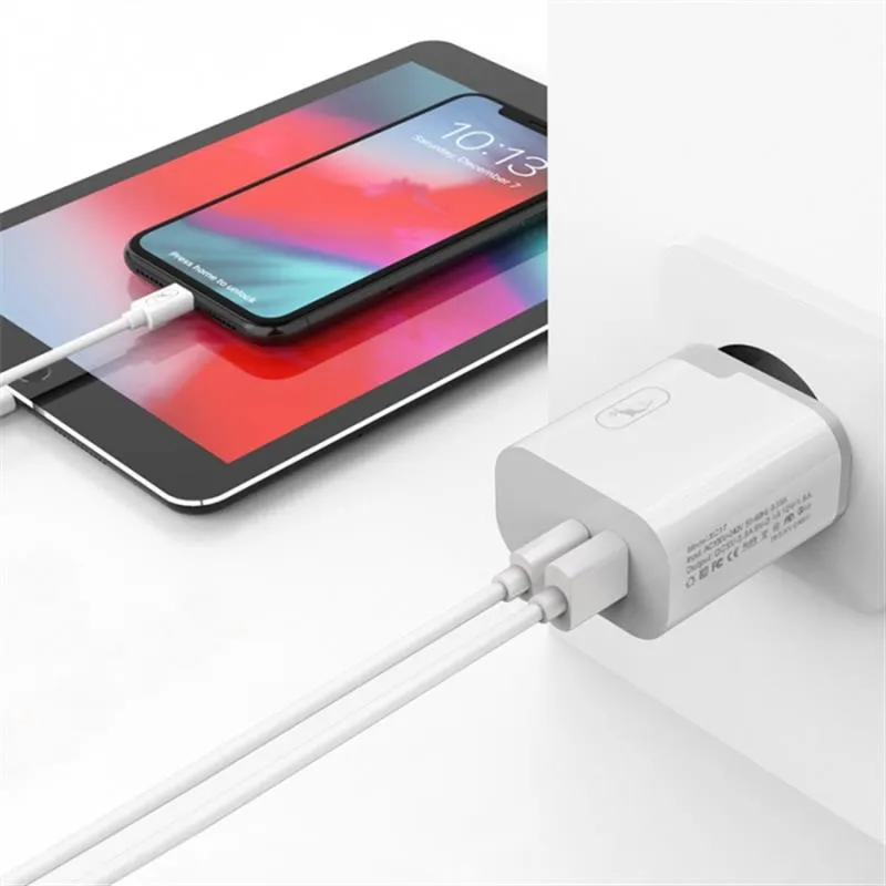 Зарядний пристрій SkyDolphin SC17 PD+QC3.0 (USB TYPE-Cx3A + USB TYPE-Ax3A) White (SDMZP-000110) - мініатюра 4