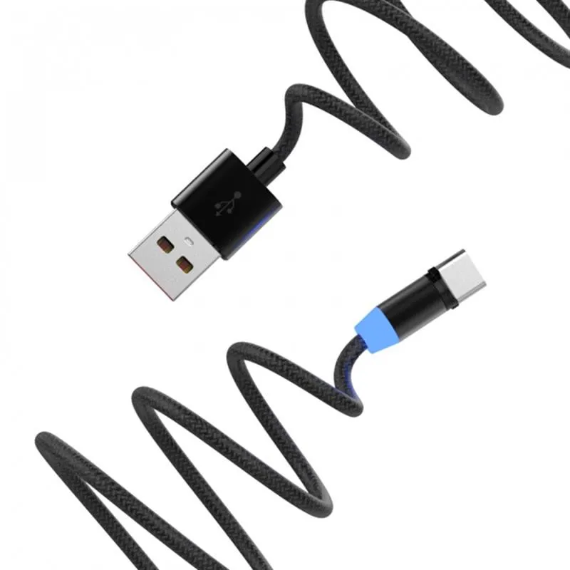 Кабель SkyDolphin S59T Magnetic USB - USB Type-C (M/M), 1 м, Black (SDUSB-000441) - мініатюра 2
