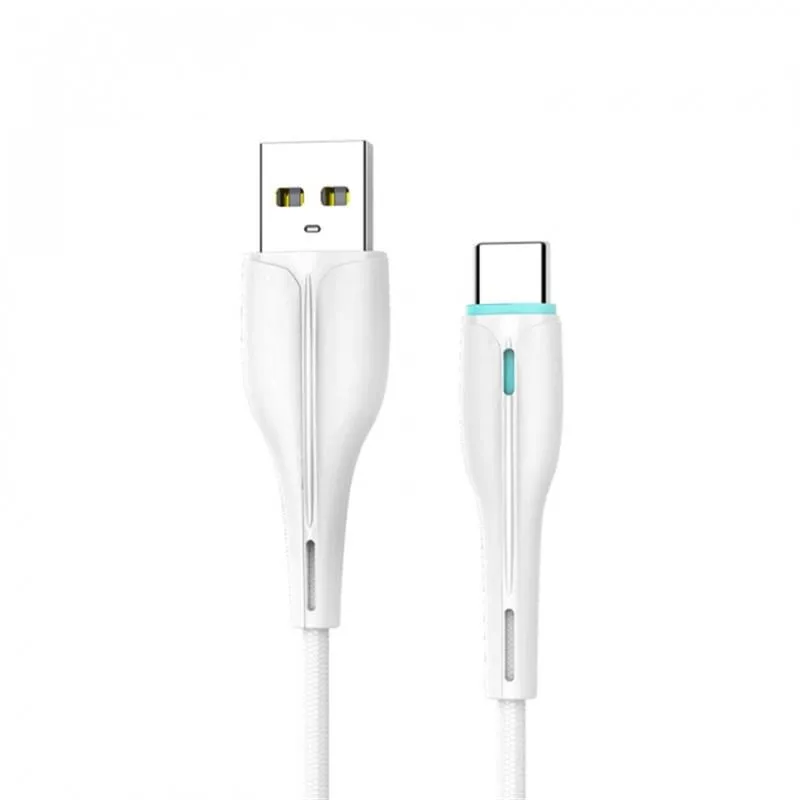 Кабель SkyDolphin S48T USB - USB Type-C (M/M), 1 м, White (SDUSB-000425) - зображення 1