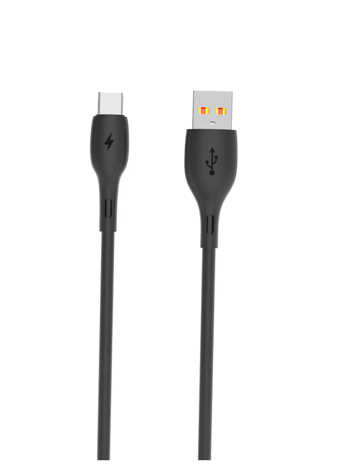 Кабель SkyDolphin S22T Soft Silicone USB - USB Type-C (M/M), 1 м, Black (SDUSB-000604) - зображення 1