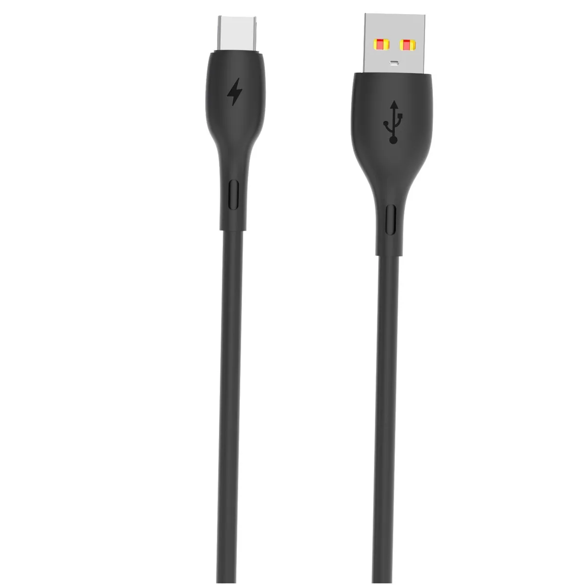 Кабель SkyDolphin S22T Soft Silicone USB - USB Type-C (M/M), 1 м, Black (SDUSB-000604) - мініатюра 3