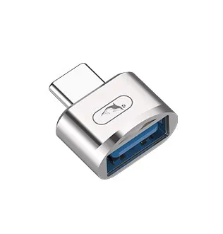 Перехідник SkyDolphin OT05 Mini USB Type-C - USB (M/F), silver (SDADPT-00030) - зображення 1