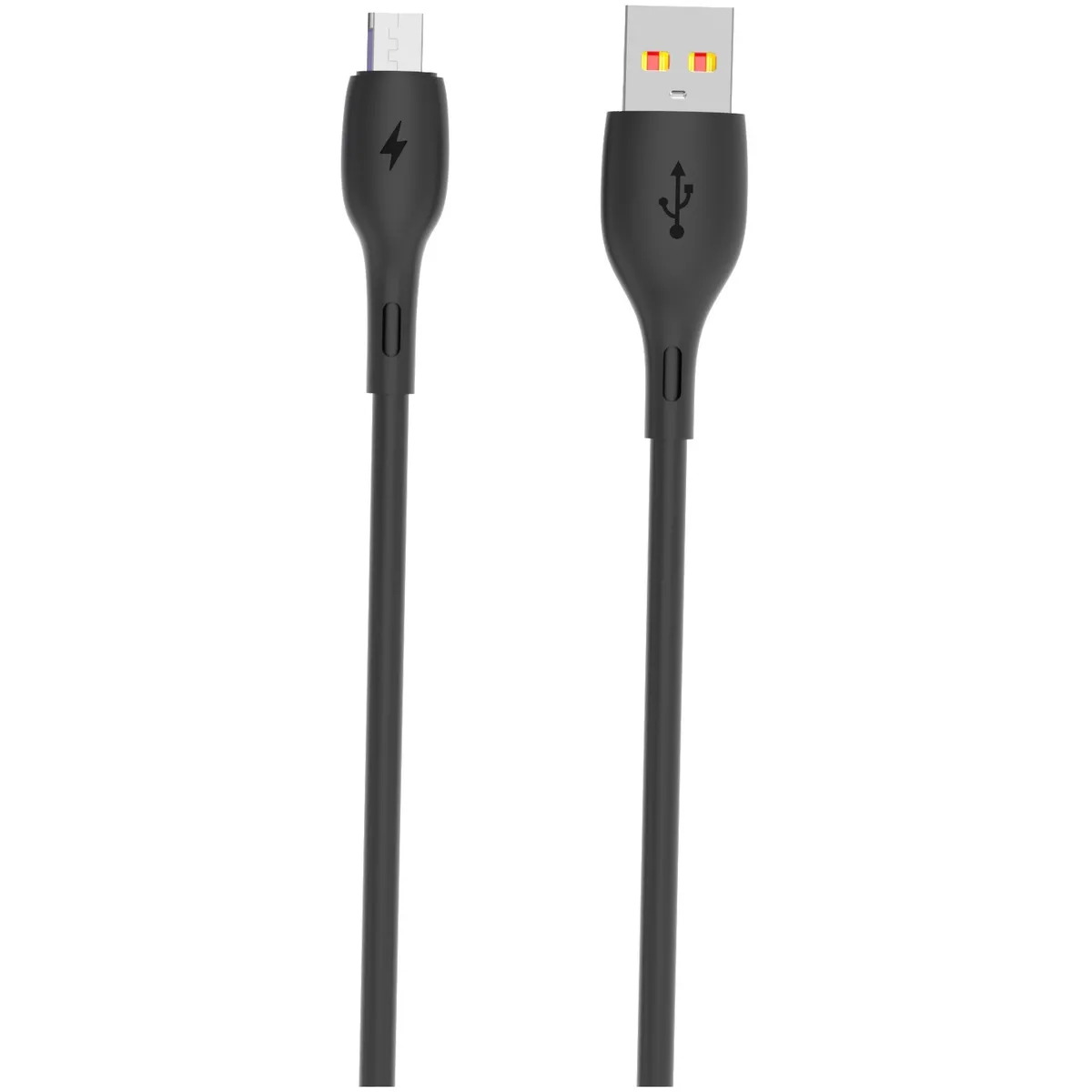 Кабель SkyDolphin S22V Soft Silicone USB - micro USB (M/M), 1 м, Black (SDUSB-000607) - зображення 1