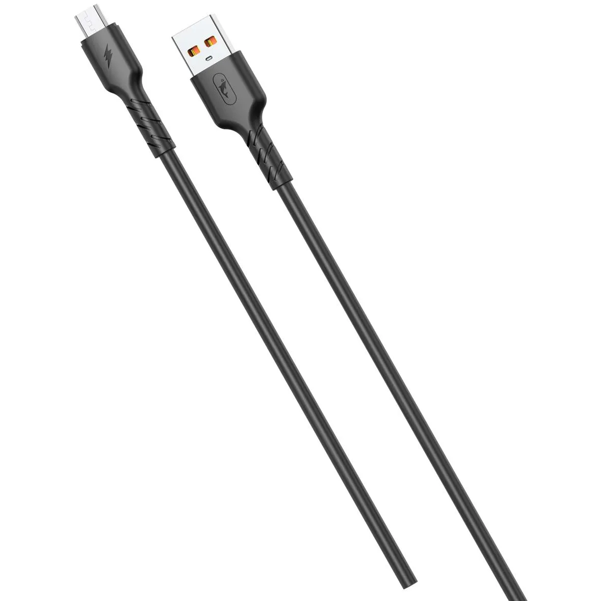 Кабель SkyDolphin S07V TPE High Elastic Line USB - micro USB (M/M), 1 м, Black (SDUSB-000598) - мініатюра 2