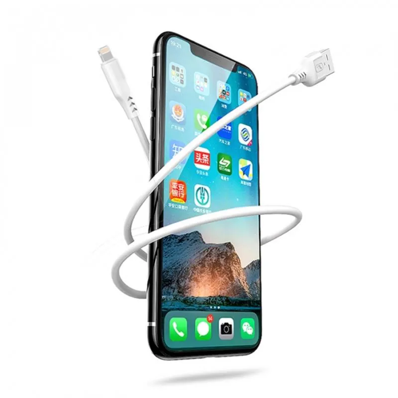 Кабель SkyDolphin S61L USB - Lightning (M/M), 1 м, White (SDUSB-000443) - мініатюра 2