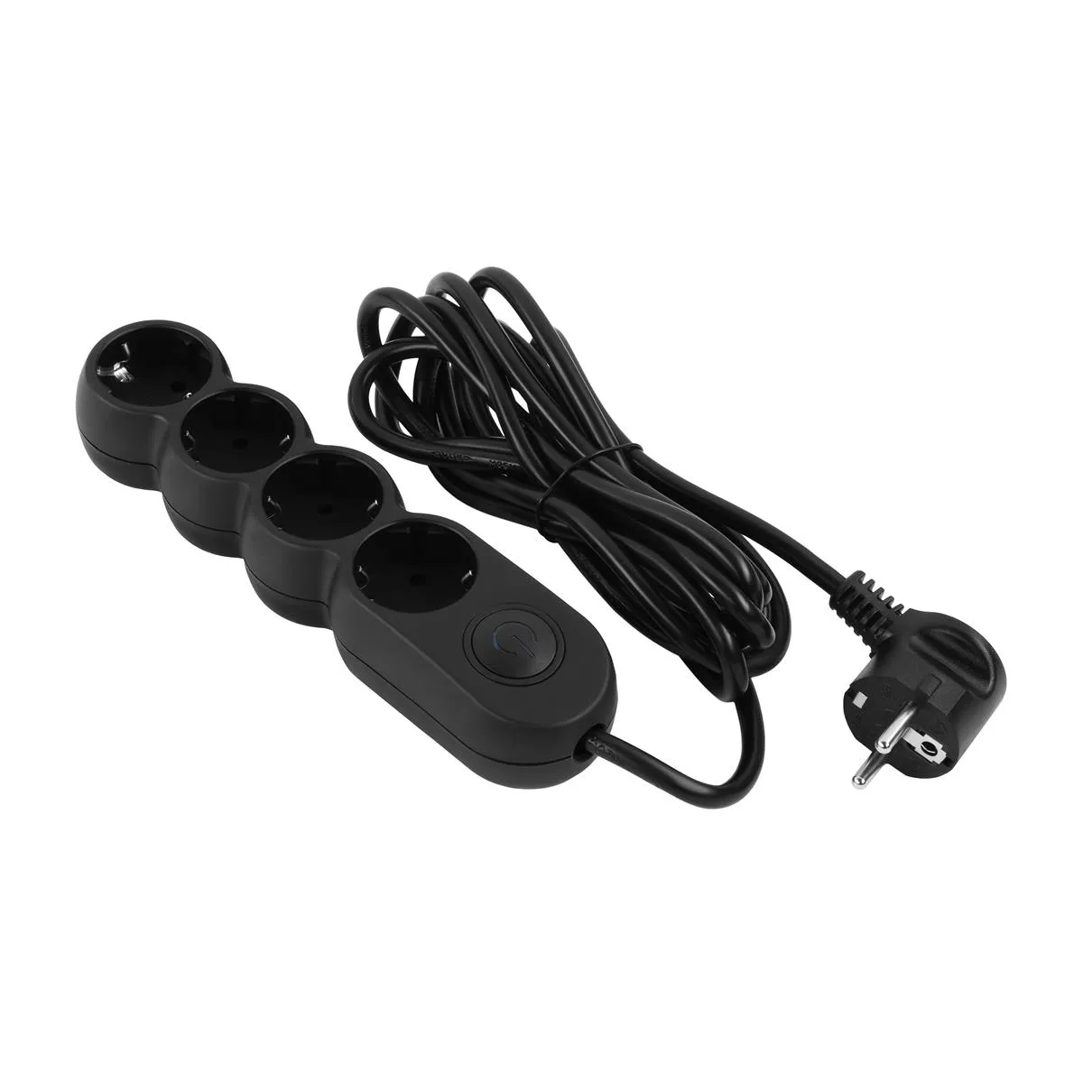 Фільтр живлення 2E (2E-U04VESM3BK) 4 розетки, 3 м, Black - зображення 1