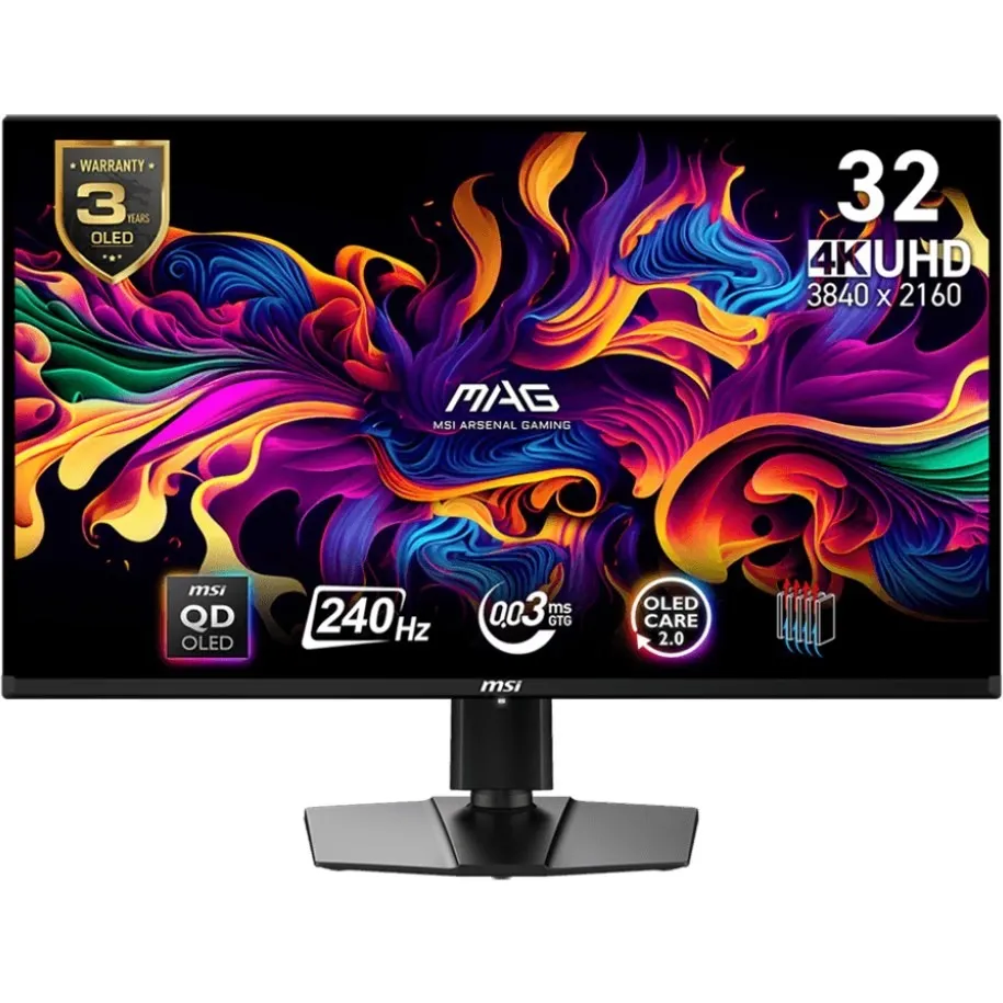 Монітор MSI 31.5" MAG 321UPX-QD Black 240Hz - зображення 1