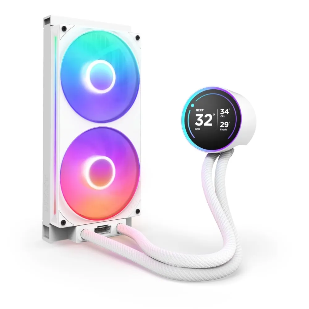 Система водяного охолодження NZXT Kraken Elite 280 RGB White (RL-KR28E-W2) - мініатюра 2