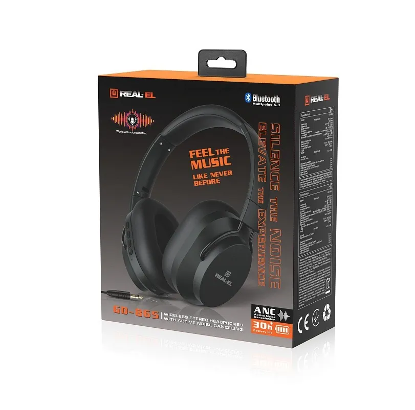 Bluetooth-гарнітура REAL-EL GD-865 Dark Green - мініатюра 9
