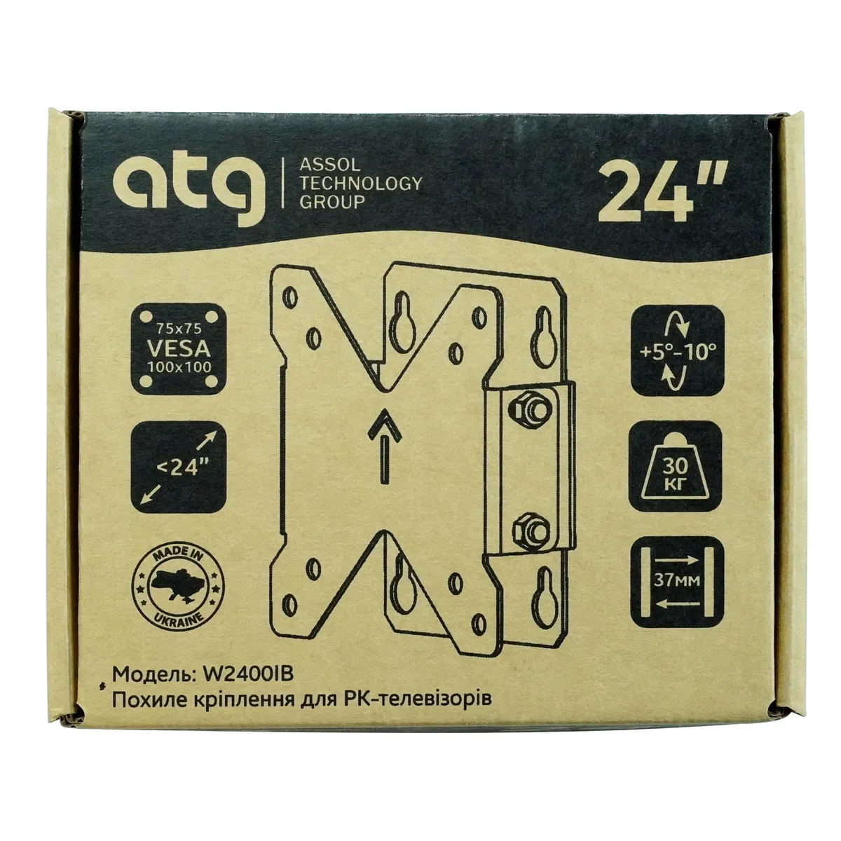 Кронштейн ATG W2400IB (4820276050082) (VESA100х100) - мініатюра 4