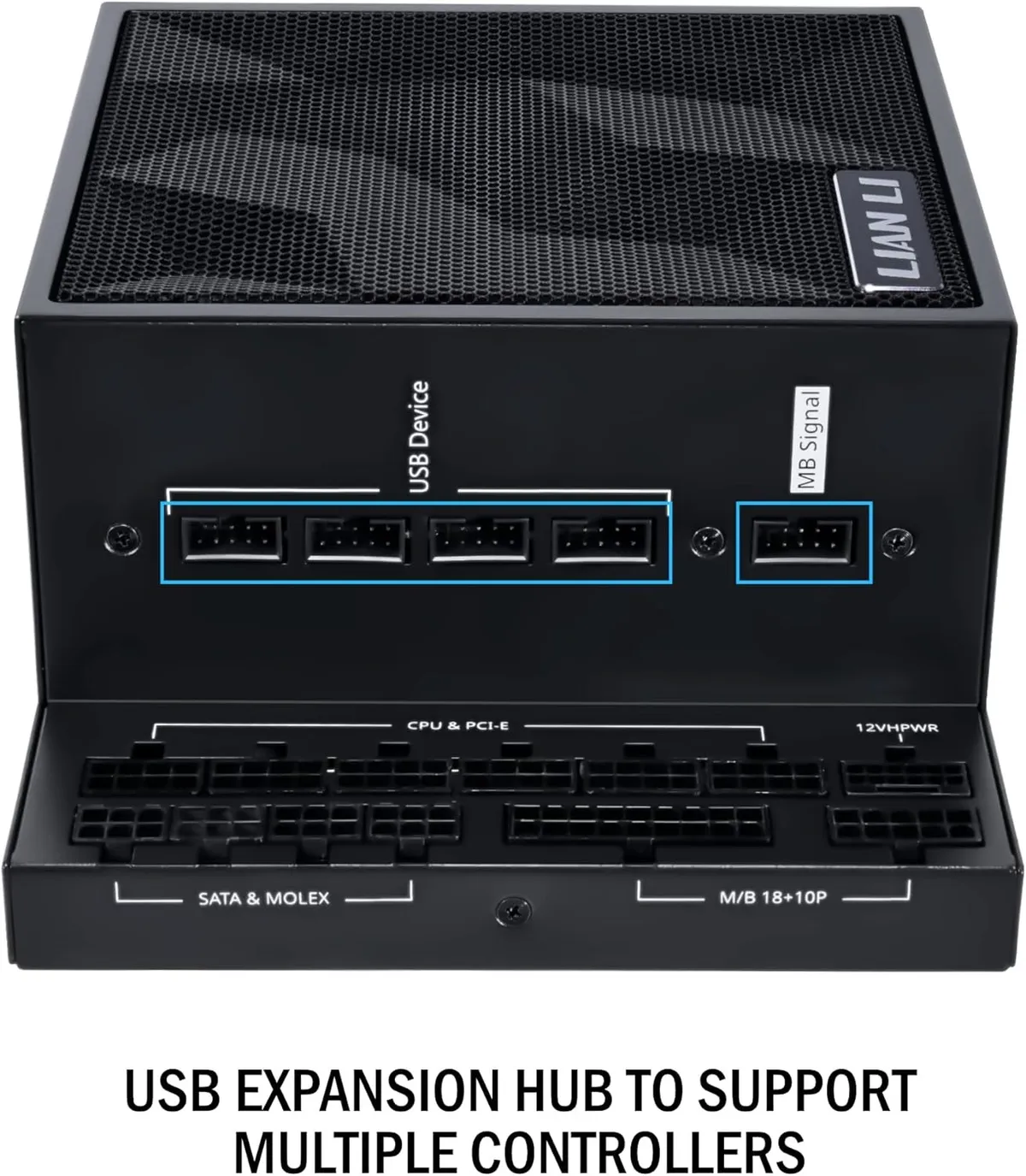 Блок живлення Lian Li EDGE1000, 80 Plus Platinum, Black, EU Cord (G9P.EG1000.BE00.EU) - мініатюра 2