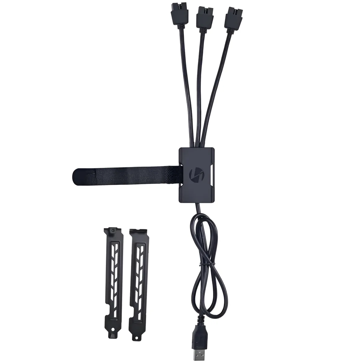 USB-хаб Lian Li USB2.0 1 to 3 Port (Type A Male) HUB, Black (G89.PW-U2TPAB.00) - мініатюра 5