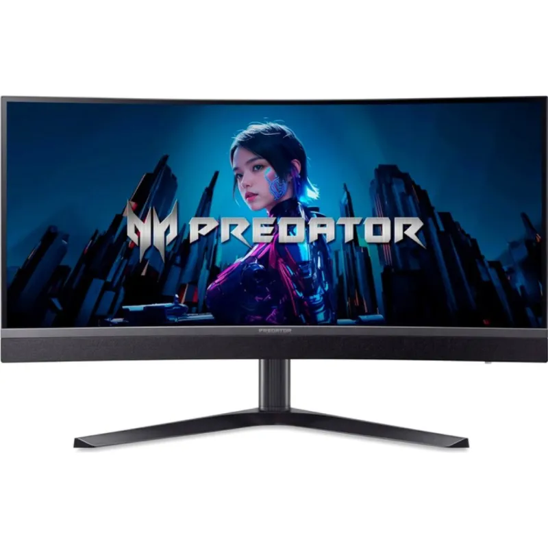Монiтор Acer 34" Predator X34V3bmiiphuzx (UM.CXXEE.301) VA Black Curved 180Hz - зображення 1