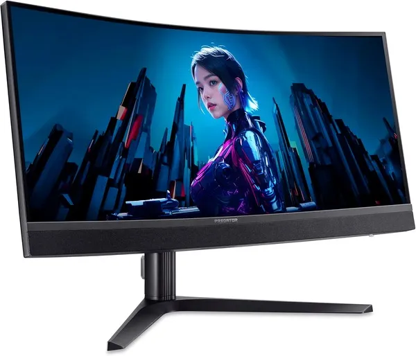 Монiтор Acer 34" Predator X34V3bmiiphuzx (UM.CXXEE.301) VA Black Curved 180Hz - мініатюра 2