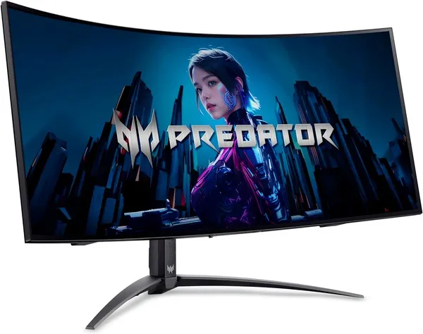 Монiтор Acer 34" Predator X34Xbmiiphuzx (UM.CXXEE.X01) OLED Black Curved 240Hz - мініатюра 2