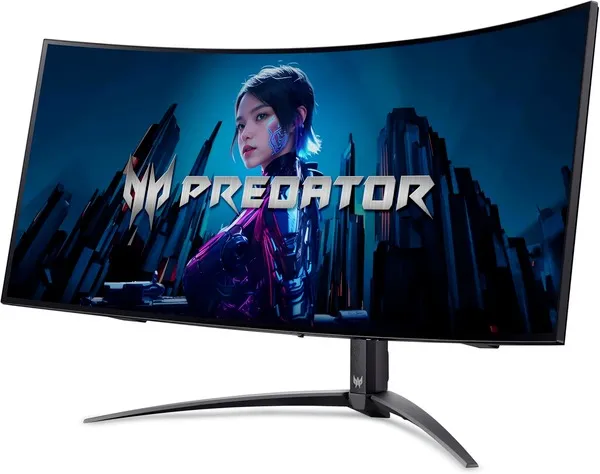 Монiтор Acer 34" Predator X34Xbmiiphuzx (UM.CXXEE.X01) OLED Black Curved 240Hz - мініатюра 3