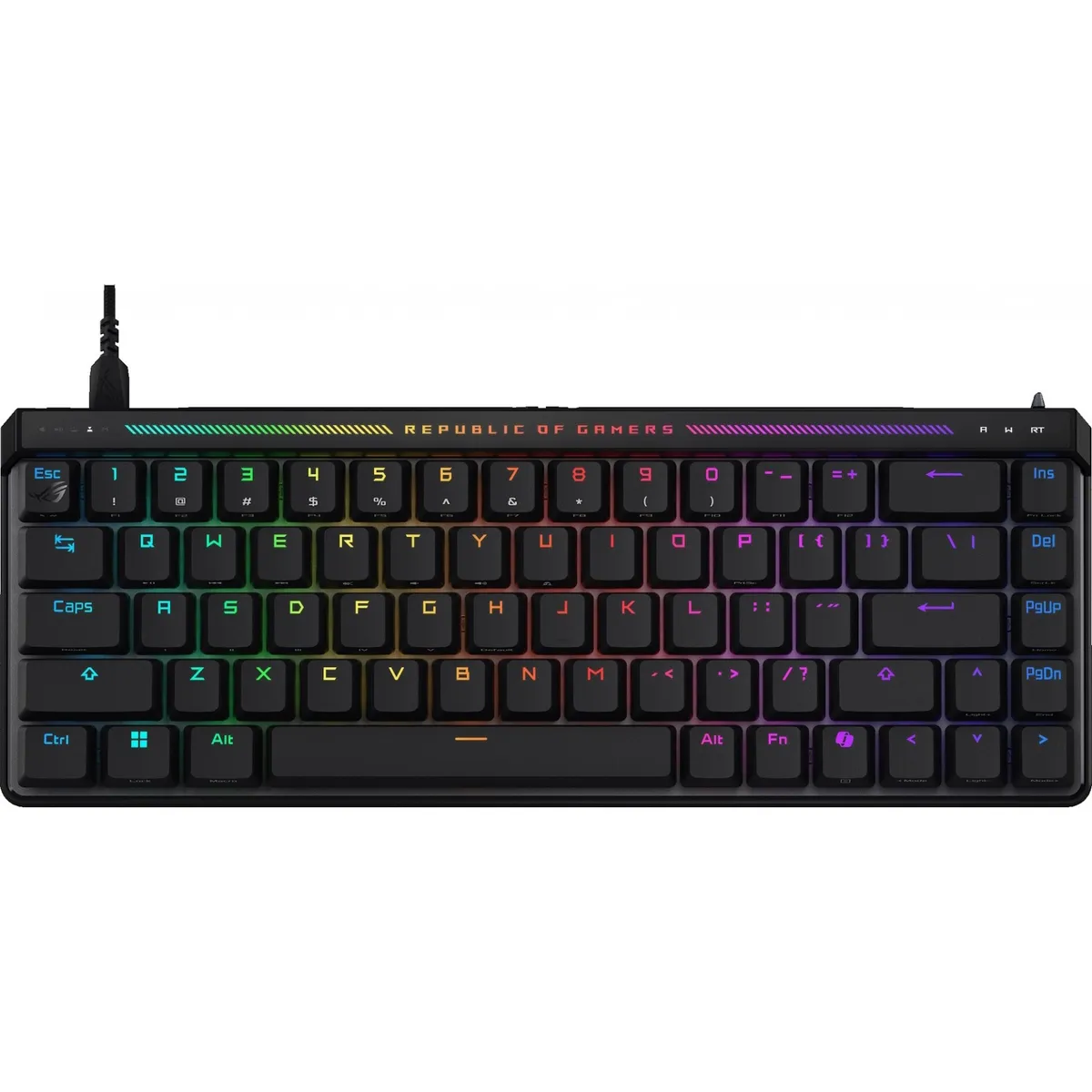 Клавiатура Asus ROG Falchion Ace LED 68key HFX Magnetic Switches Black (90MP03VE-BKUA20) - зображення 1