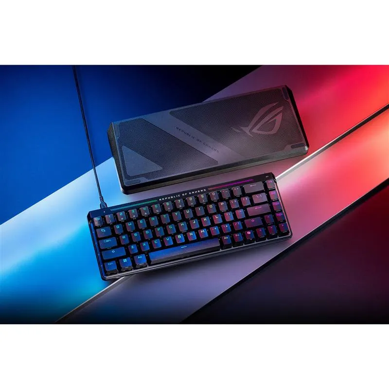 Клавiатура Asus ROG Falchion Ace LED 68key HFX Magnetic Switches Black (90MP03VE-BKUA20) - мініатюра 2