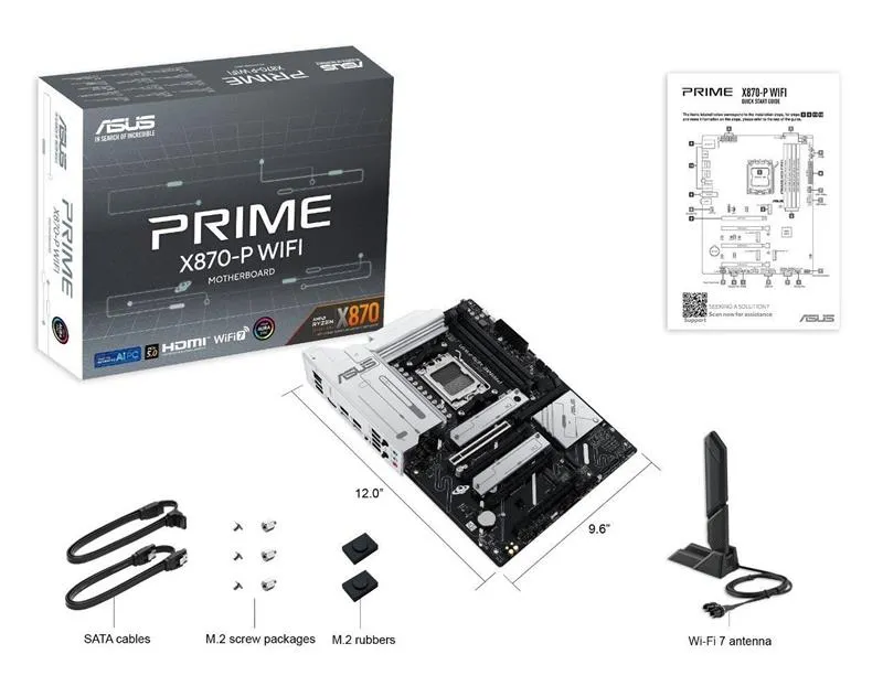 Материнська плата Asus Prime X870-P WiFi Socket AM5 - мініатюра 10
