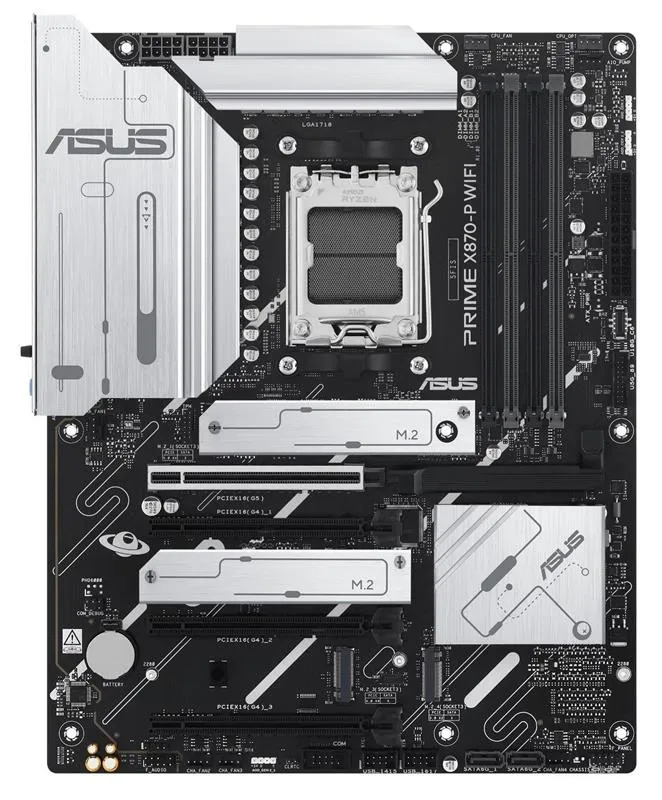 Материнська плата Asus Prime X870-P WiFi Socket AM5 - мініатюра 2