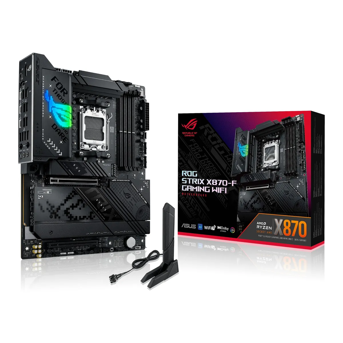 Материнська плата Asus ROG Strix X870-F Gaming WiFi Socket AM5 - зображення 1