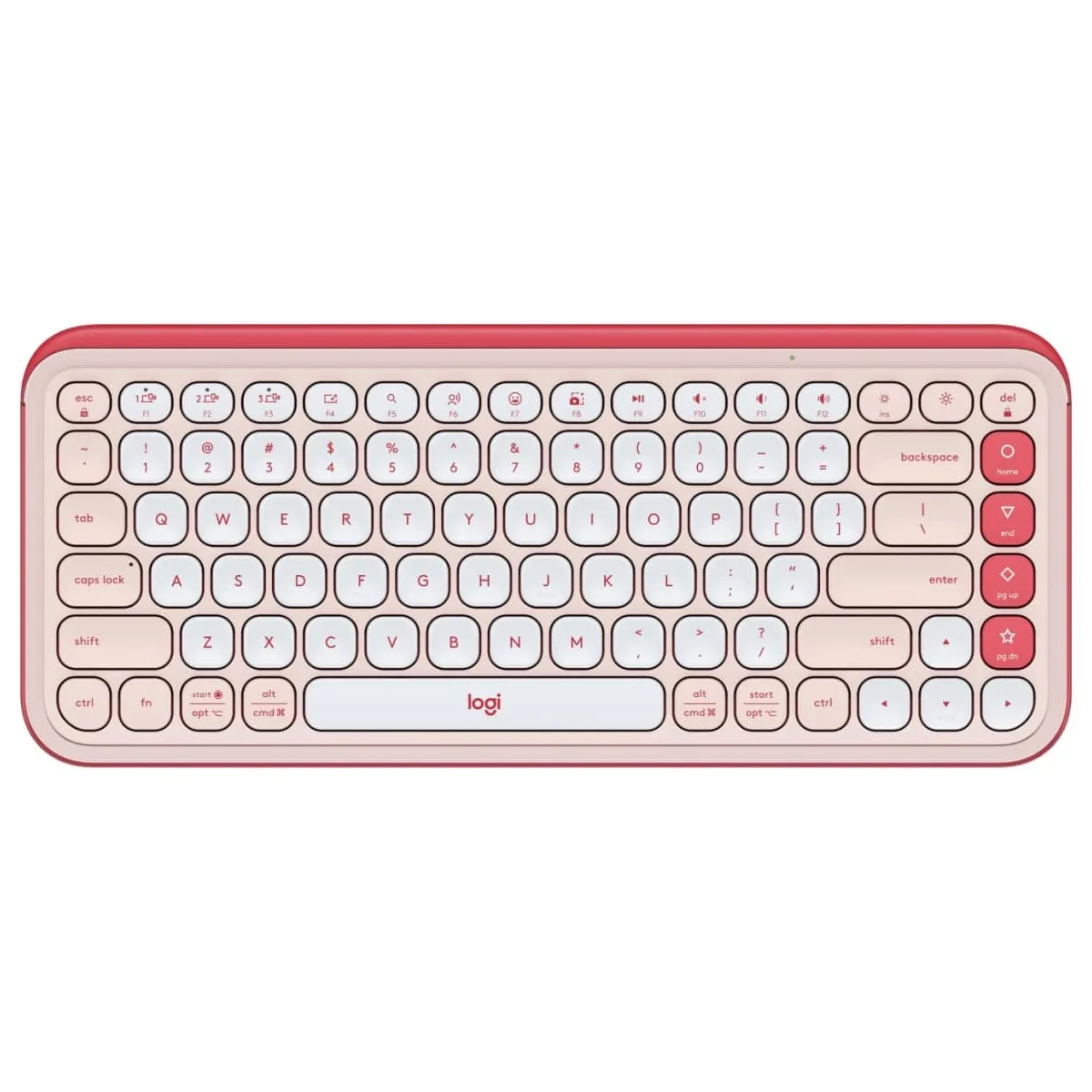 Клавiатура бездротова Logitech Pop Icon Keys Rose (920-013073) - зображення 1