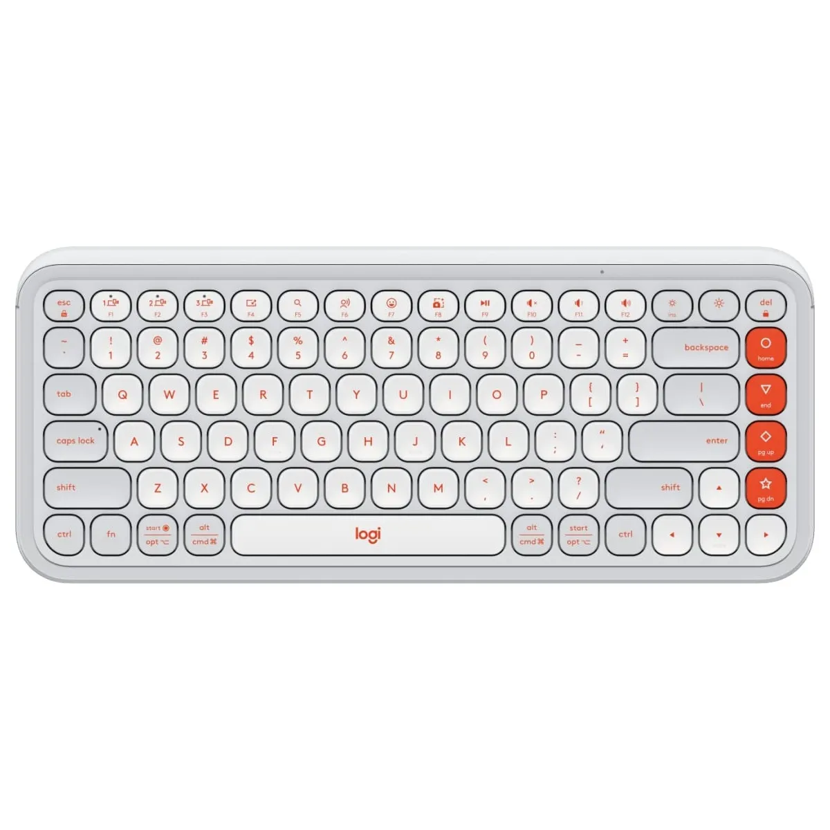 Клавiатура бездротова Logitech Pop Icon Keys Off White (920-013072) - зображення 1