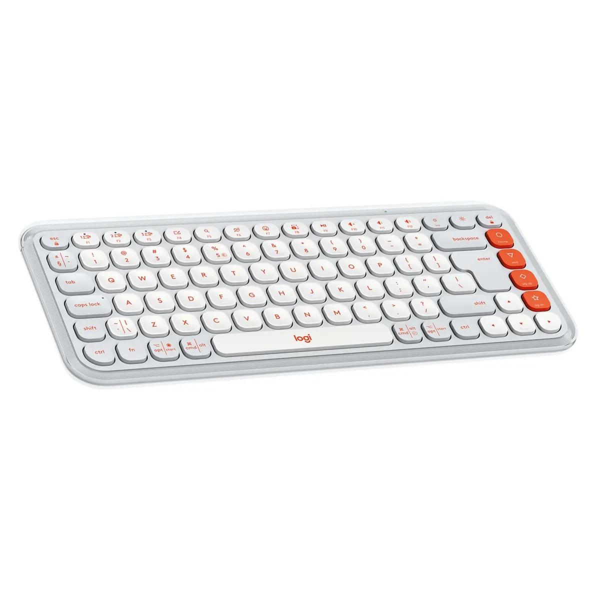 Клавiатура бездротова Logitech Pop Icon Keys Off White (920-013072) - мініатюра 2