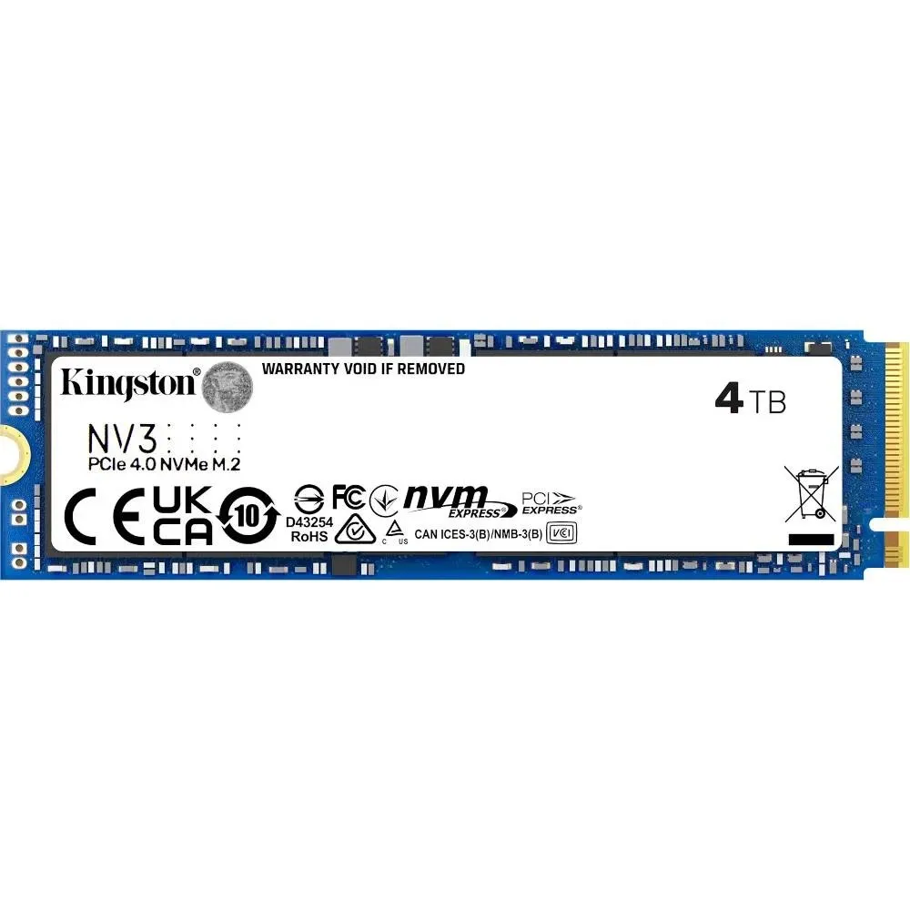 Накопичувач SSD 4TB M.2 NVMe Kingston NV3 M.2 2280 PCIe Gen4.0 x4 (SNV3S/4000G) - мініатюра 4