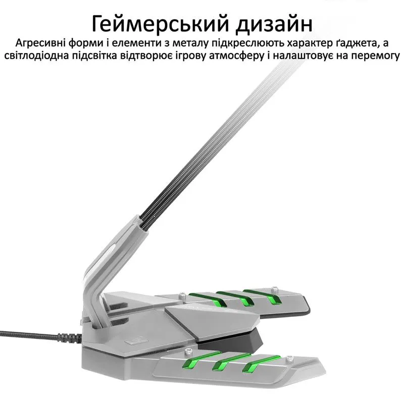 Мікрофон Vertux Streamer-3 Grey - зображення 1