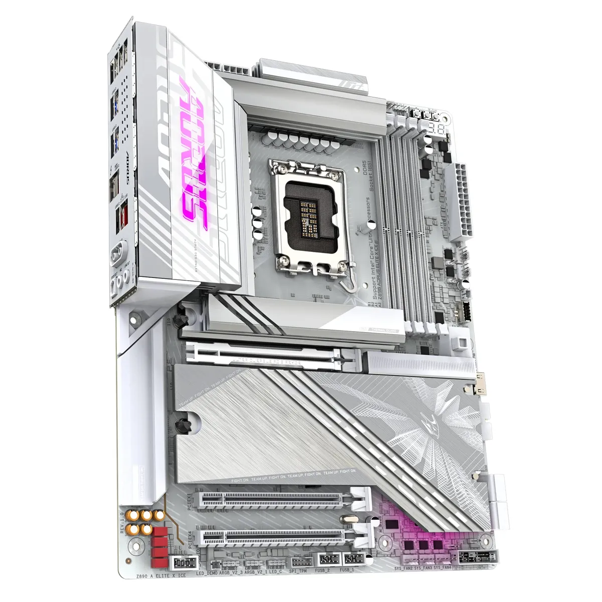 Материнська плата Gigabyte Z890 Aorus Elite X Ice Socket 1851 - мініатюра 4