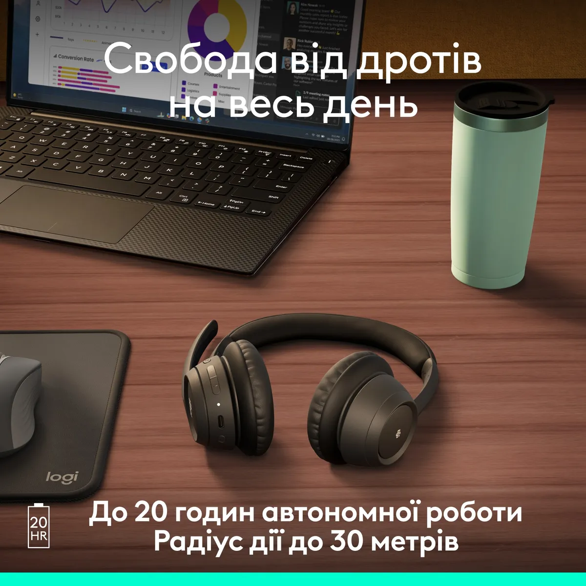 Bluetooth-гарнітура Logitech Zone 305 MS Black (981-001458) - мініатюра 13