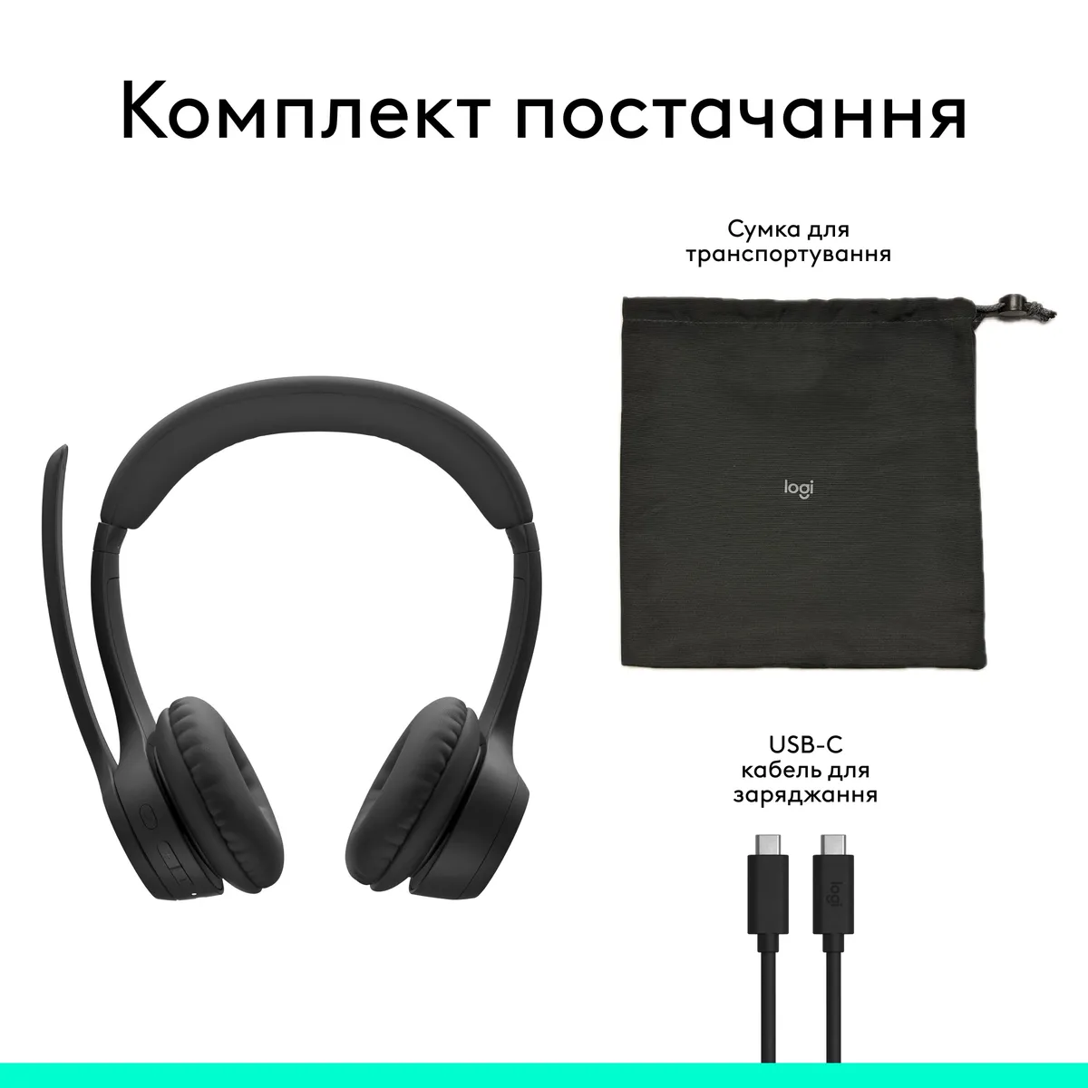 Bluetooth-гарнітура Logitech Zone 305 MS Black (981-001458) - мініатюра 17