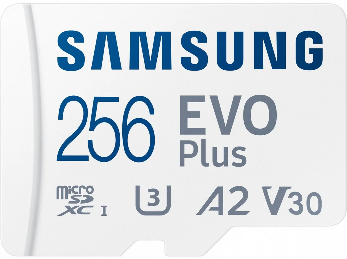 Карта пам`яті MicroSDXC  256GB UHS-I U3 V30 A2 Samsung Evo Plus + SD-адаптер (MB-MC256SA/EU) - мініатюра 2