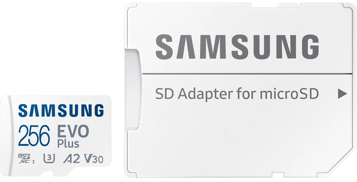 Карта пам`яті MicroSDXC  256GB UHS-I U3 V30 A2 Samsung Evo Plus + SD-адаптер (MB-MC256SA/EU) - мініатюра 3